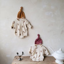 Waffle Bear Romper Set