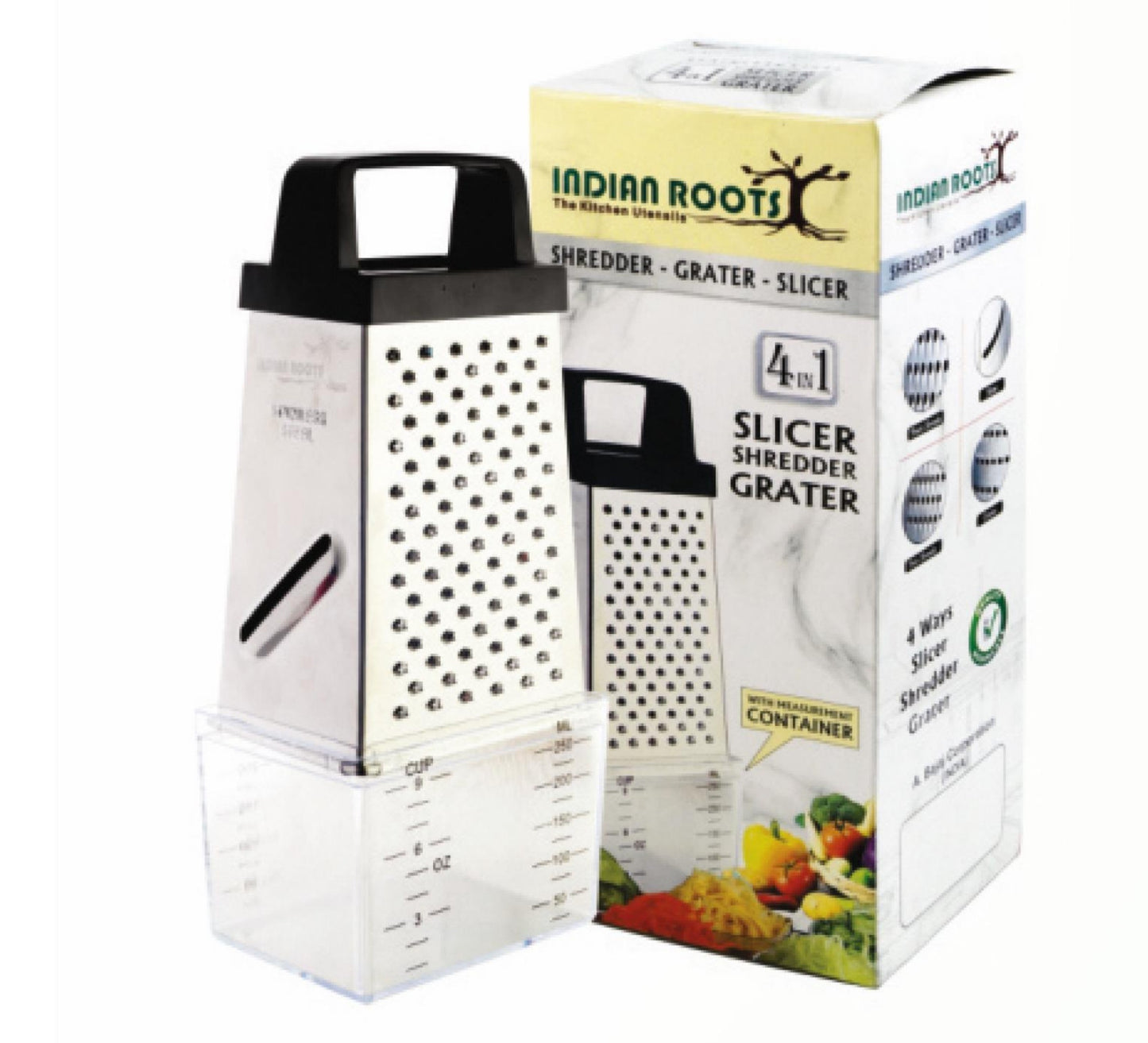 INDIAN ROOTS Grater With Container
