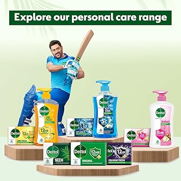 Dettol Original Bathing Soap Bar with 12 HR protective shield | Kills 99.99% Germs, 100g AND 150 g(Pack of 4)