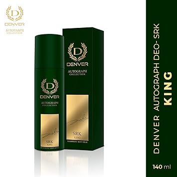 DENVER SRK King Deodorant Autograph Collection | Long Lasting Luxury Deo Spray - For Men