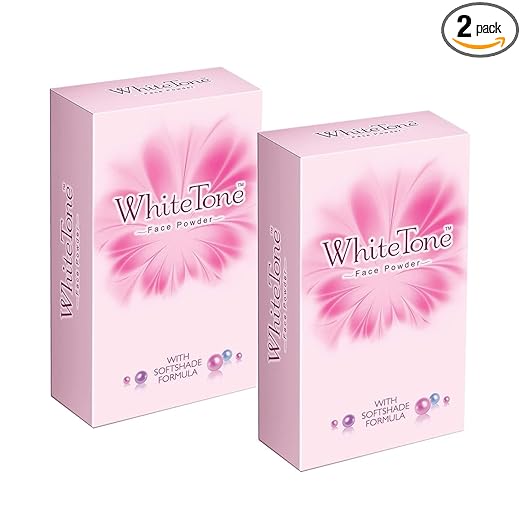 White Tone Face Powder for Women, Get Oil-Free, Even-Toned Skin Instantly, 80g (Pack of 2)