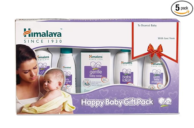 Himalaya Baby Gift Pack (5 pieces) | No.1 Doctor Prescribed | Gentle, Safe & Researched for baby's skin & hair