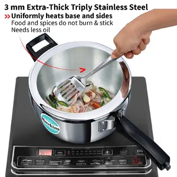 HAWKINS TRIPLY STEEL PRESSURE COOKERS.