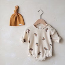Waffle Bear Romper Set