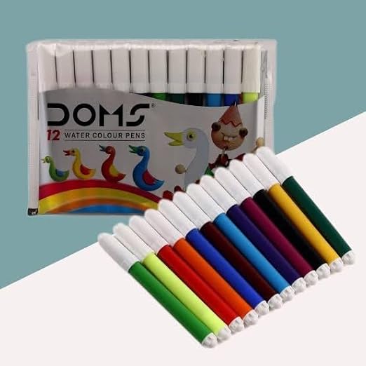 Doms   Color Sketch Pens | Useful in Drawing For School Children Student| Best Birthday Gift, Ink Color-Multicolor