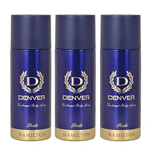 DENVER Pride Deodorant -150ML Each, Pack of 3 | Long Lasting Deodorant Spray For Men
