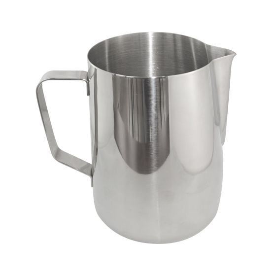 INDIAN ROOTS stainless steel milk frothing mug.