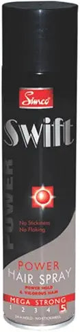 Simco Swift Mega Strong Power Hair Spray | No Stickiness No Flacking, Strong Hold | Best Hair Spray for Men & Women