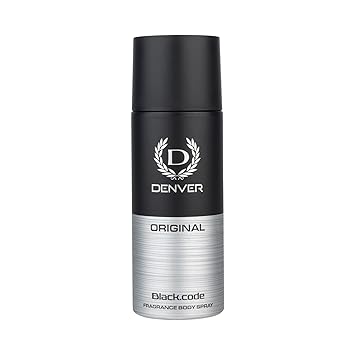 DENVER Black Code Deo - 150ML | Long Lasting Deodorant Body Spray for Men