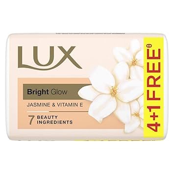 Lux Glow Jasmine & Vitamin E For Glowing Skin Beauty Soap Offer Pack 5X100 g