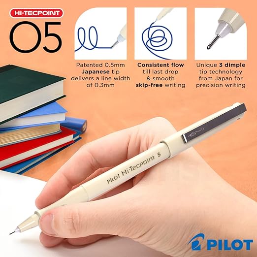 Pilot 05 Hi-tecpoint Pen,Pack of 12 (Blue)