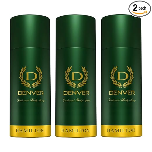 Denver Hamilton Deodorant150 ML Each, Pack of 3 | Long Lasting Deodorant Body Spray For Men