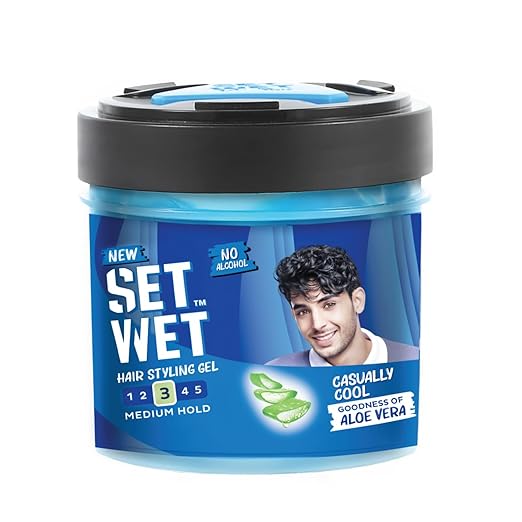 SET WET HAIR GEL  Styling Hair Gel for Men - Sport Extreme, 250gm | Medium Hold,Strong Hold,Extreme Hold, High Shine |For Short to Medium Hair| No Alcohol, No Sulphate