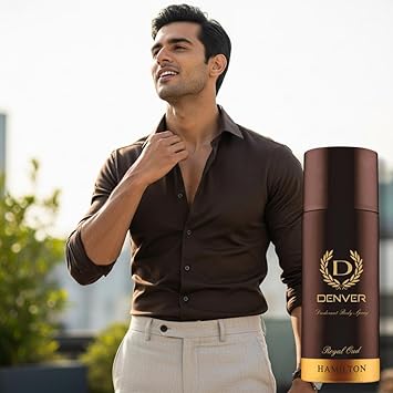 DENVER Royal Oud Deodorant Body Spray for Men (150ML) | Long Lasting Body Spray for Men