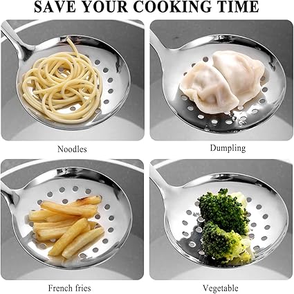 Indian Roots trendy skimmer| Stainless Steel Strainer for Skimmer Pasta/Cooking/Frying
