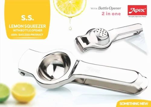 LEMON SQUEEZER WITH BOTTLE OPENER