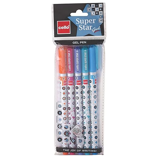 Cello Super Star Gel Pen PACK OF 5