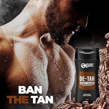 Beardo DeTan Body Wash  | Deep Cleansing, Tan Removal & Exfoliating Body Wash for Men | Perfect for Oily & Acne-Prone Skin