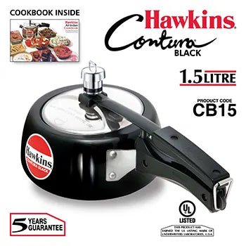 HAWKINS CONTURA BLACK PRESSURE COOKER
