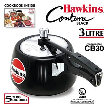 HAWKINS CONTURA BLACK PRESSURE COOKER