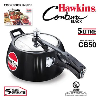 HAWKINS CONTURA BLACK PRESSURE COOKER