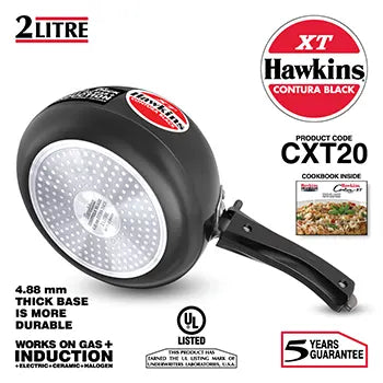 HAWKINS CONTURA BLACK XT INDUCTION COMPATIBLE PRESSURE COOKERS