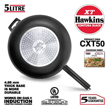 HAWKINS CONTURA BLACK XT INDUCTION COMPATIBLE PRESSURE COOKERS