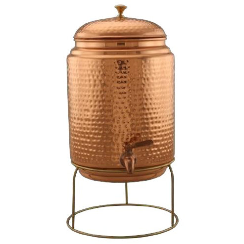 SAGA COPPER WATER TANK 10 LT WITH STAND.