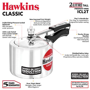 HAWKINS CLASSIC INDUCTION COMPATIBLE COOKERS