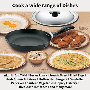 Futura Induction Compatible Nonstick Frying Pan with Stainless Steel Lid