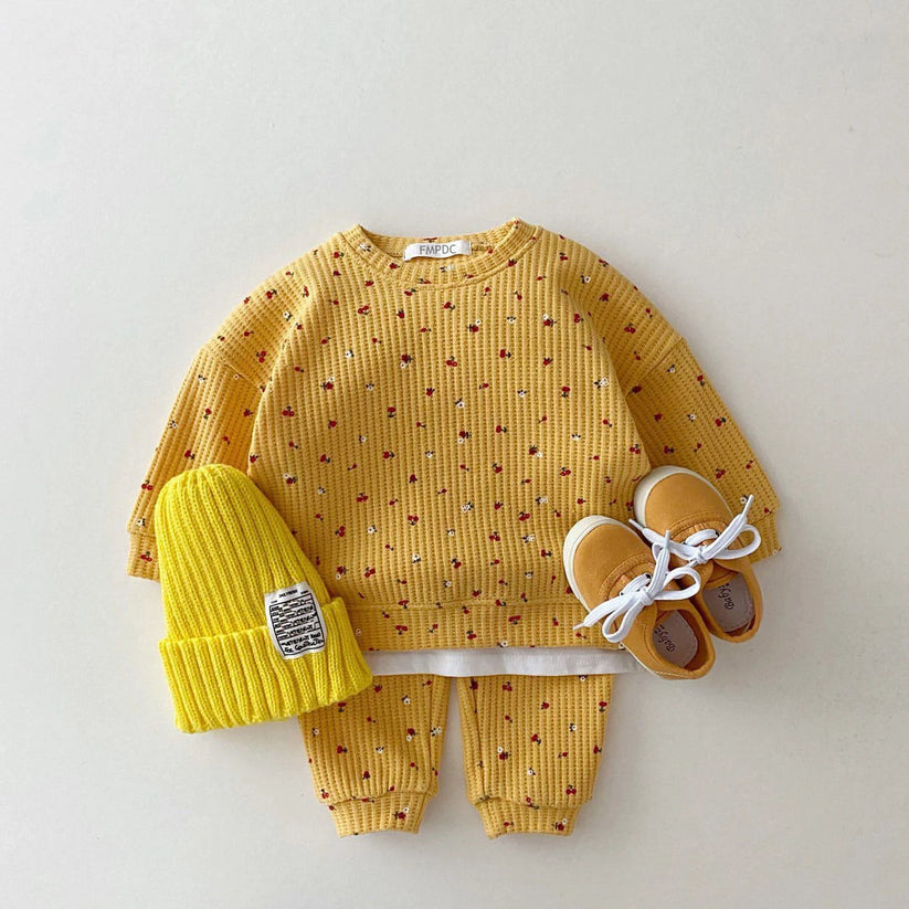 Waffle Cotton Matching Set