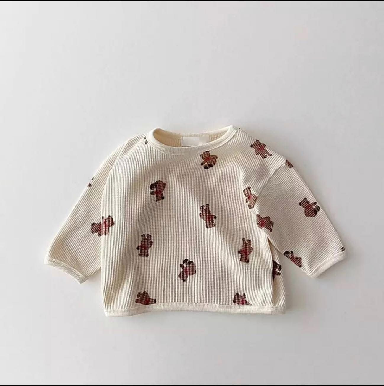 Waffle Teddy Sweatshirt